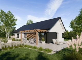 Projekt Domu 80 m2 "NASZ DOM "- Pompa ciepła